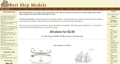 Desktop Screenshot of bestshipmodels.com