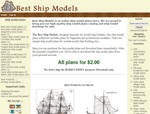 Tablet Screenshot of bestshipmodels.com